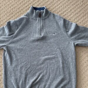 Vineyard Vines Men's Gray Zip-Up Sweater